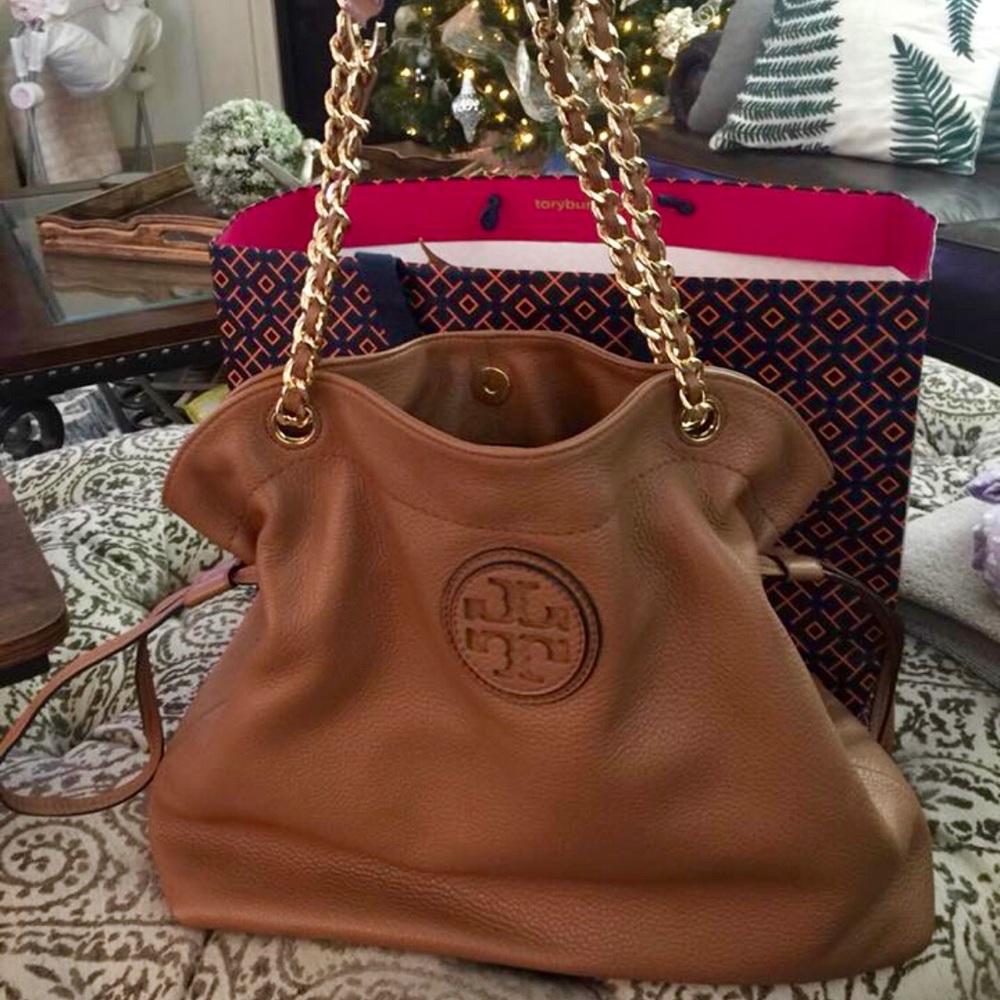 Tory Burch Leather Tote 💜